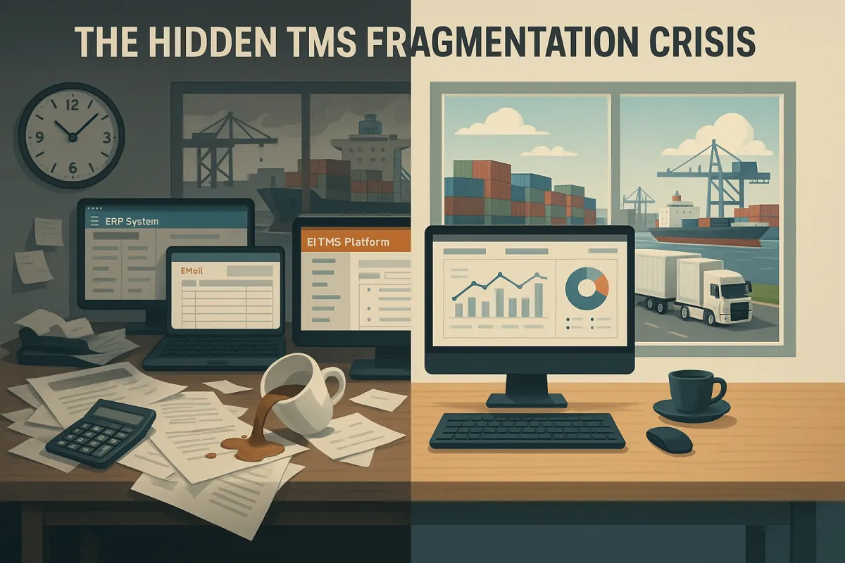 Stop Tijdverspilling: Hoe Nederlandse en Belgische Logistiek Teams de Verborgen TMS Systeem-Fragmentatie Crisis Oplossen die 68% van Werkdag Vernietigt