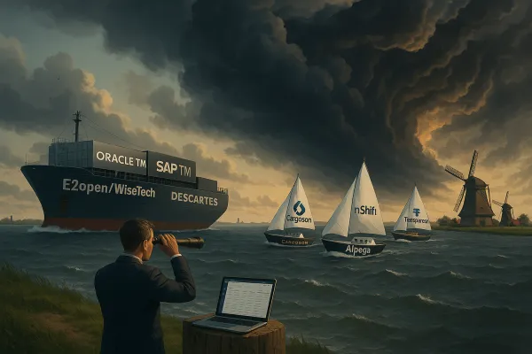 TMS-Leveranciers Consolidatie 2026: Waarom Nederlandse Verladers Hun Software-Inkoopstrategie Nu Moeten Herzien Voordat Megavendors de Markt Domineren (en de 6-Stappen Beschermingsstrategie tegen Acquisitie-Risico's)